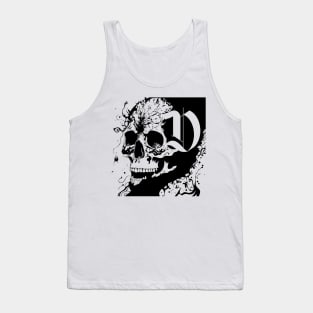 gothic skull design Tank Top